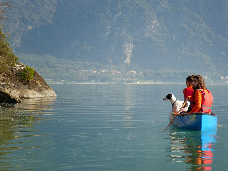 Escursione in canoa sul Lago di Mezzola